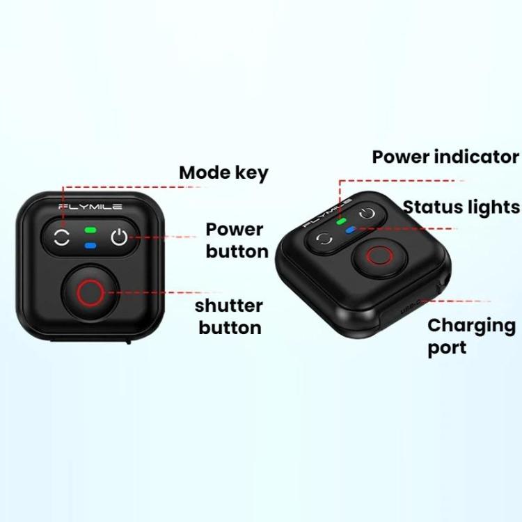 Flymile For Action Cameras 51M Smart Bluetooth Controller - Black