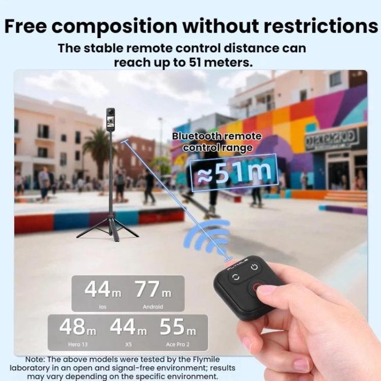 Flymile For Action Cameras 51M Smart Bluetooth Controller - Black