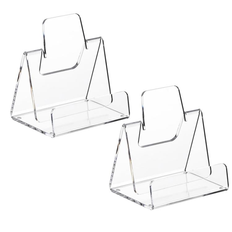 Acrylic Book & Brochure Display Stand For Office, Home, Restaurant, Spec: Double