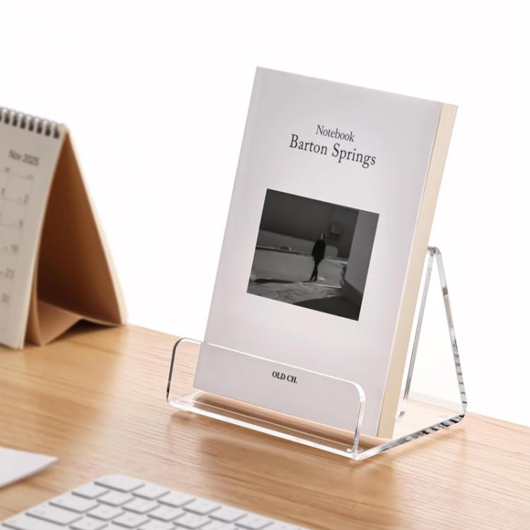 Acrylic Book & Brochure Display Stand For Office, Home, Restaurant, Spec: Double