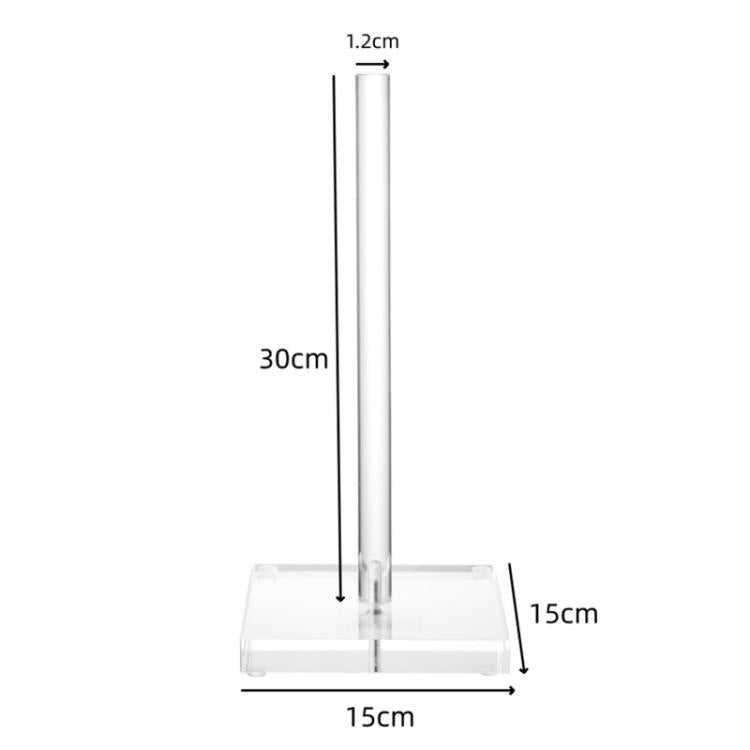 YX218 Acrylic Toilet Paper Holder & Roll Organizer For Kitchen, Bathroom & Coffee Table