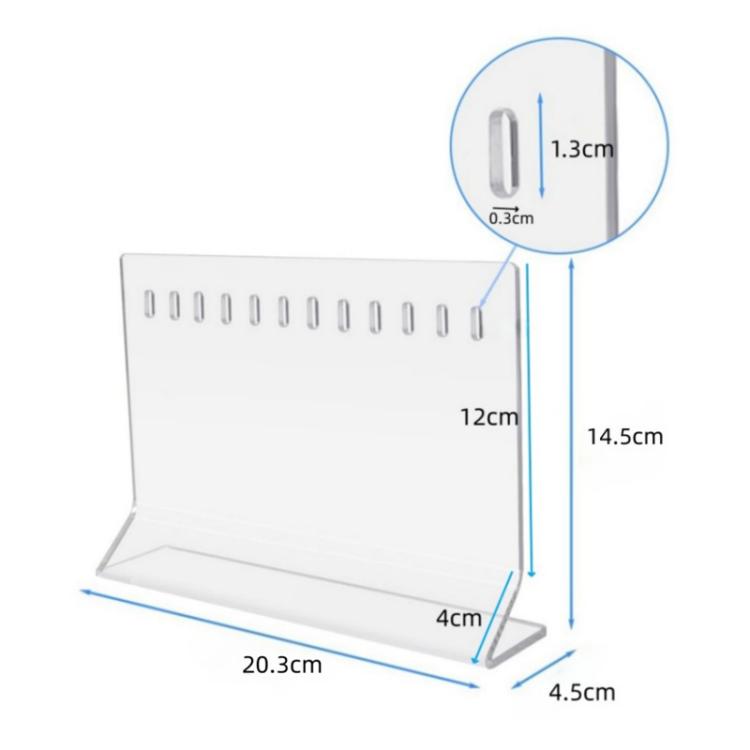 YX220 10-Hole Acrylic Fishing Lure Display Stand Lure Accessories Organizer