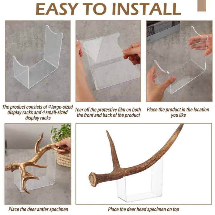 YX215-4 Acrylic Antler Stand For Christmas & Winter Home Decoration