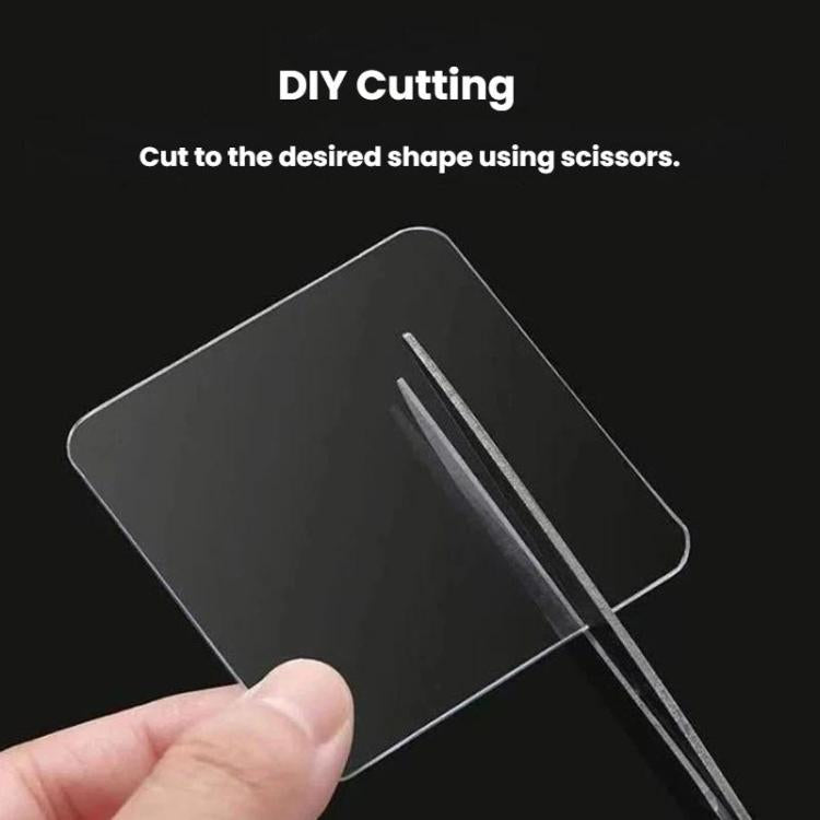 33pcs Transparent Double-Sided Adhesive Pads Cuttable & Residue-Free Mounting Stickers