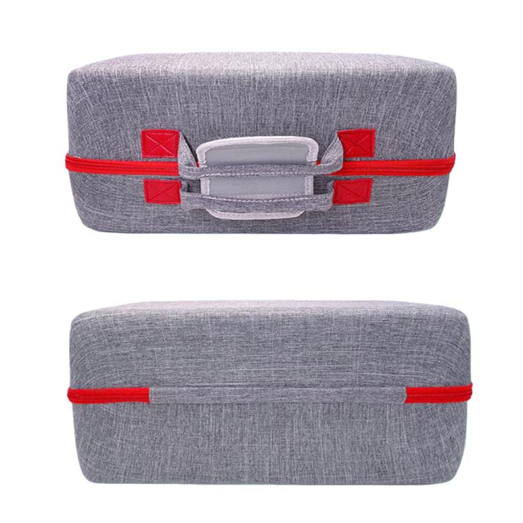 For PS5 Slim Console & Accessories Carrying Case with Headphone Compartment Double-Layer Storage Bag