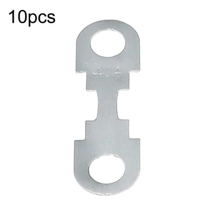 10pcs Automotive Flat Blade Fuse Bolt-Down Battery Fuse Link, Spec: 40A