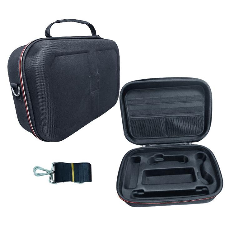 For Nintendo Switch OLED Carrying Case EVA Hard Shell Storage Bag for Full Set Accessories with Shoulder Strap - Black