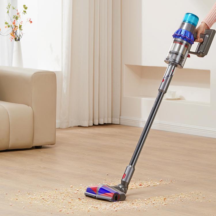 Dual Motor Soft Roller Cleaner Head For Dyson V10 Slim / V12 Slim Anti-Tangle Brush, Green Light Dust Reveal - E0008