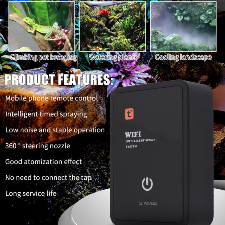 WiFi Misting System For Rainforest Vivariums Smart Timer Control Via Tuya App Low Noise Spray Kit EU Plug