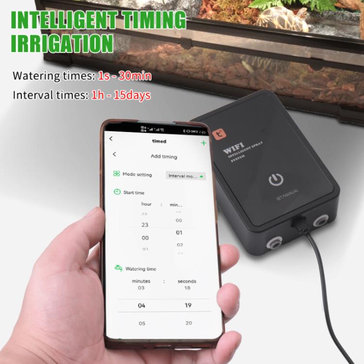 WiFi Misting System For Rainforest Vivariums Smart Timer Control Via Tuya App Low Noise Spray Kit EU Plug