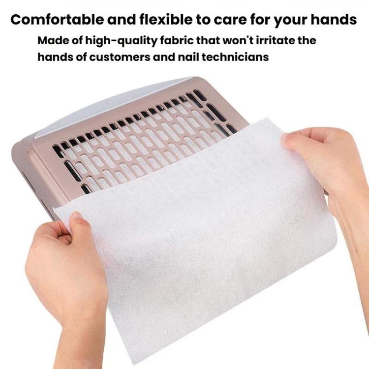 BLUEQUE 30pcs /Pack Nail Dust Vacuum Filter Cloth Disposable Replacement Dust Cleaning Filter Pad - White