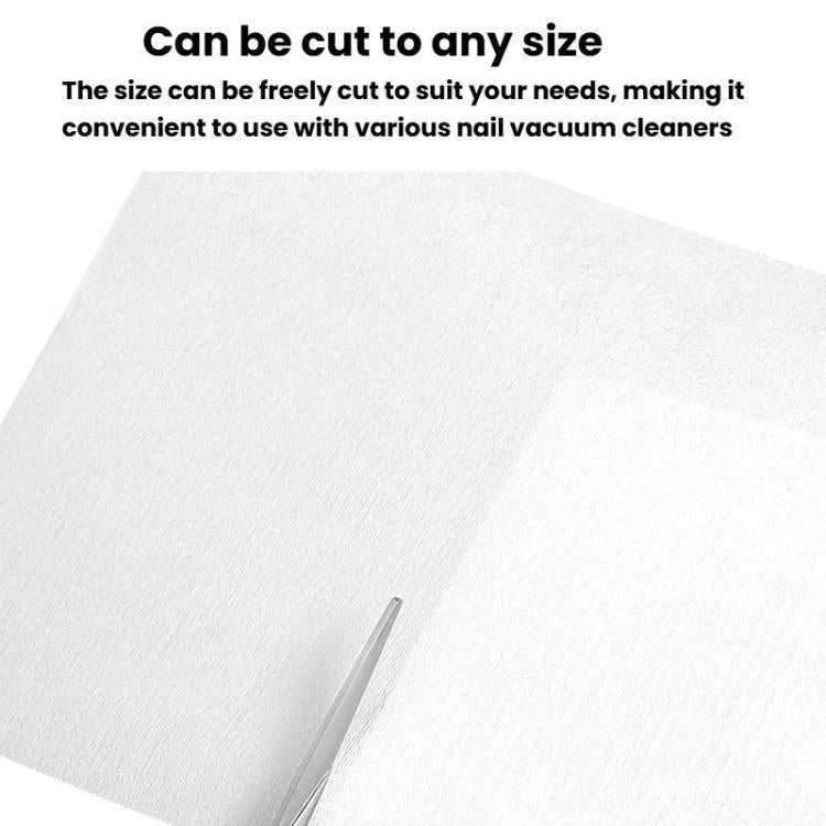 BLUEQUE 30pcs /Pack Nail Dust Vacuum Filter Cloth Disposable Replacement Dust Cleaning Filter Pad - White