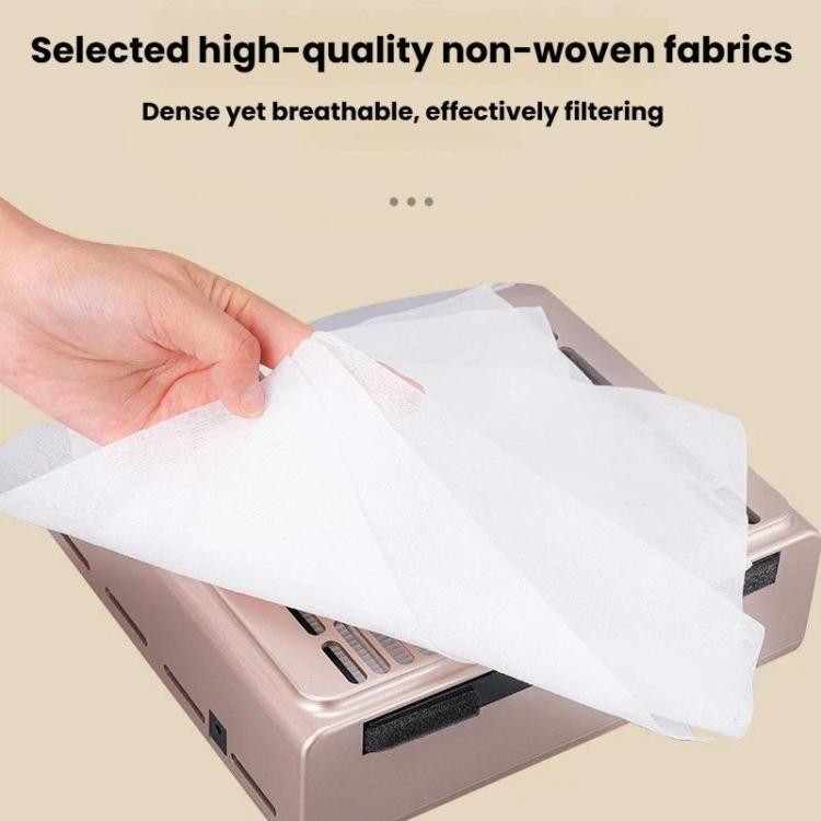 BLUEQUE 30pcs /Pack Nail Dust Vacuum Filter Cloth Disposable Replacement Dust Cleaning Filter Pad - White