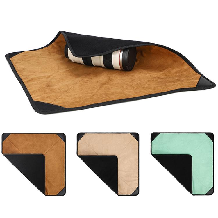 Multipurpose Camera Wrap Cloth Self-Adhesive Storage Bag For Lenses, Gimbals & Tablet Devices, Size: L Khaki
