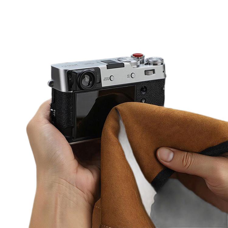 Multipurpose Camera Wrap Cloth Self-Adhesive Storage Bag For Lenses, Gimbals & Tablet Devices, Size: L Khaki