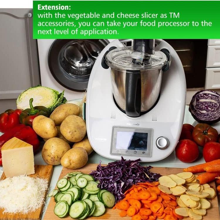 For Thermomix TM6 & TM5 Stainless Steel Cheese, Fruit & Vegetable Slicer & Grater Attachment