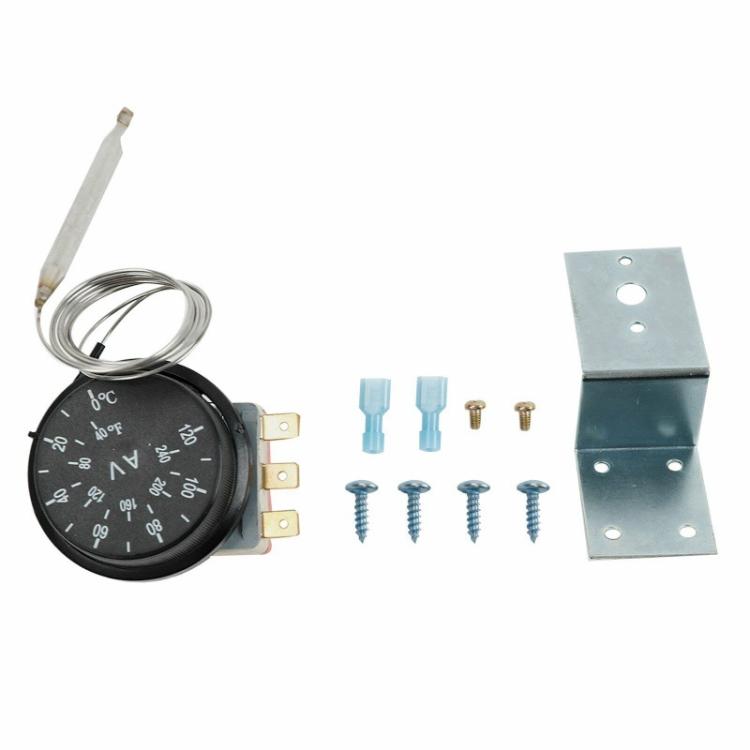 Adjustable Electric Fan Thermostat Switch Radiator Temperature Control Probe Kit - 0-120 Celsius