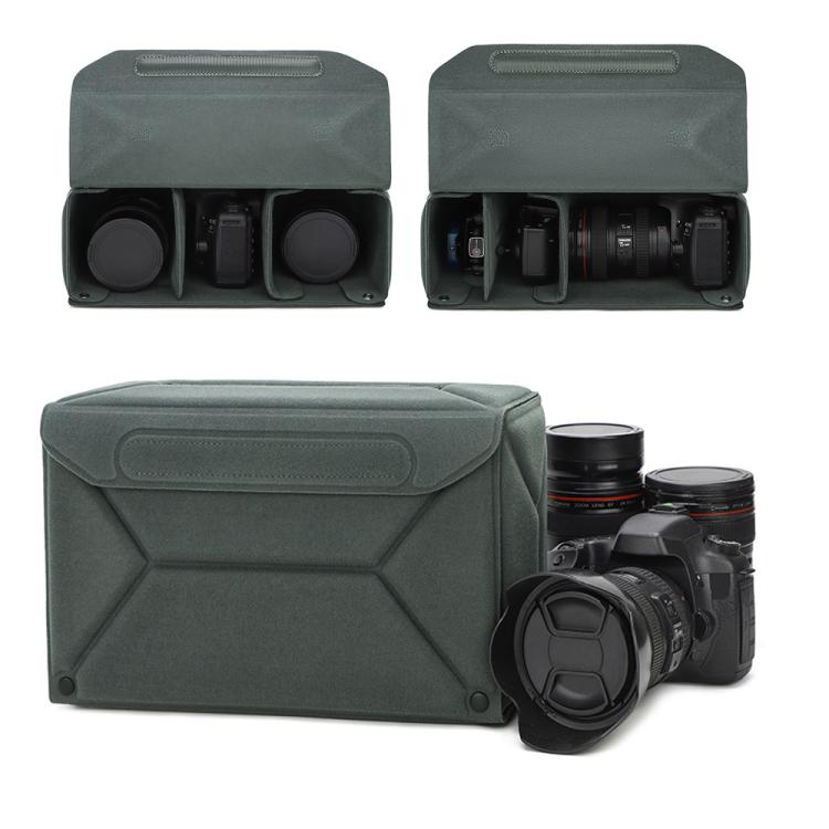 Modular Multi-Purpose Camera Insert Bag Eco-Friendly Protective Case for Mirrorless/DSLR Cameras and Lenses, Size: M Black