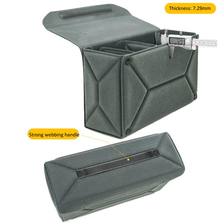 Modular Multi-Purpose Camera Insert Bag Eco-Friendly Protective Case for Mirrorless/DSLR Cameras and Lenses, Size: L Gray