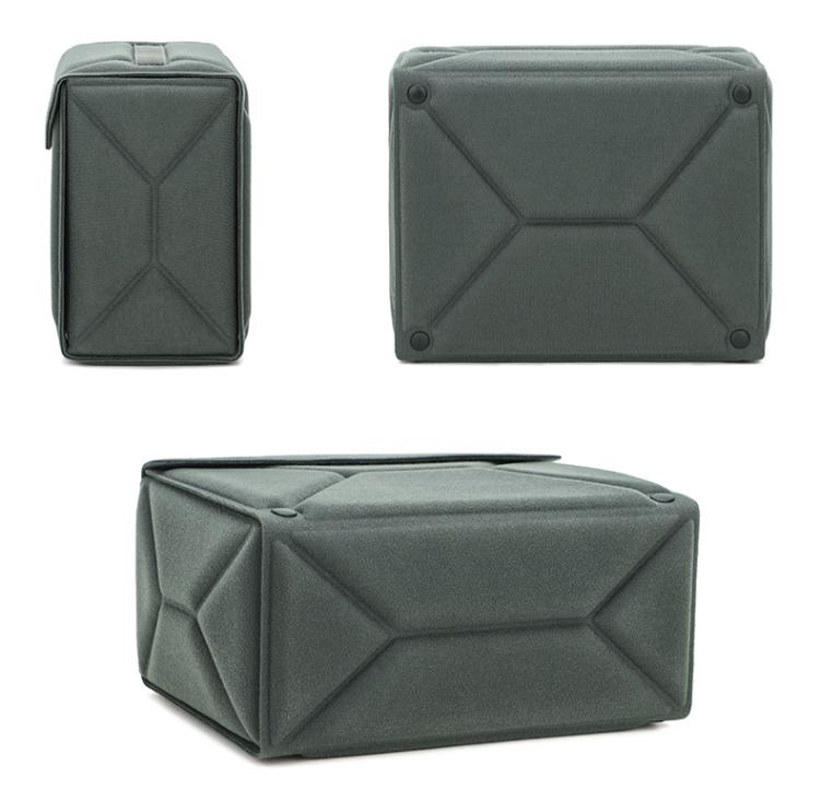 Modular Multi-Purpose Camera Insert Bag Eco-Friendly Protective Case for Mirrorless/DSLR Cameras and Lenses, Size: M Black