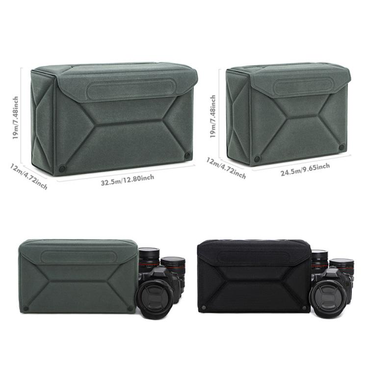 Modular Multi-Purpose Camera Insert Bag Eco-Friendly Protective Case for Mirrorless/DSLR Cameras and Lenses, Size: M Black