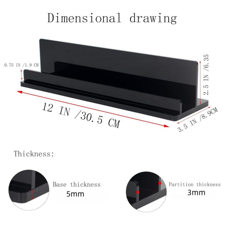 Acrylic Vinyl Record Display Storage Rack - YX213