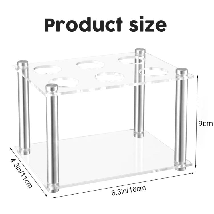6-Slot Acrylic Spice Box Square Storage Rack For Cirkul - YX212