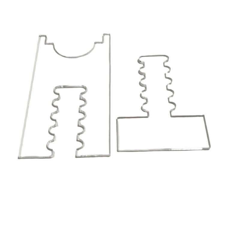 2pcs /Set Prevent Sliding Wall Damage Adjustable Acrylic Spacer Pads, Specification: 5 Slot