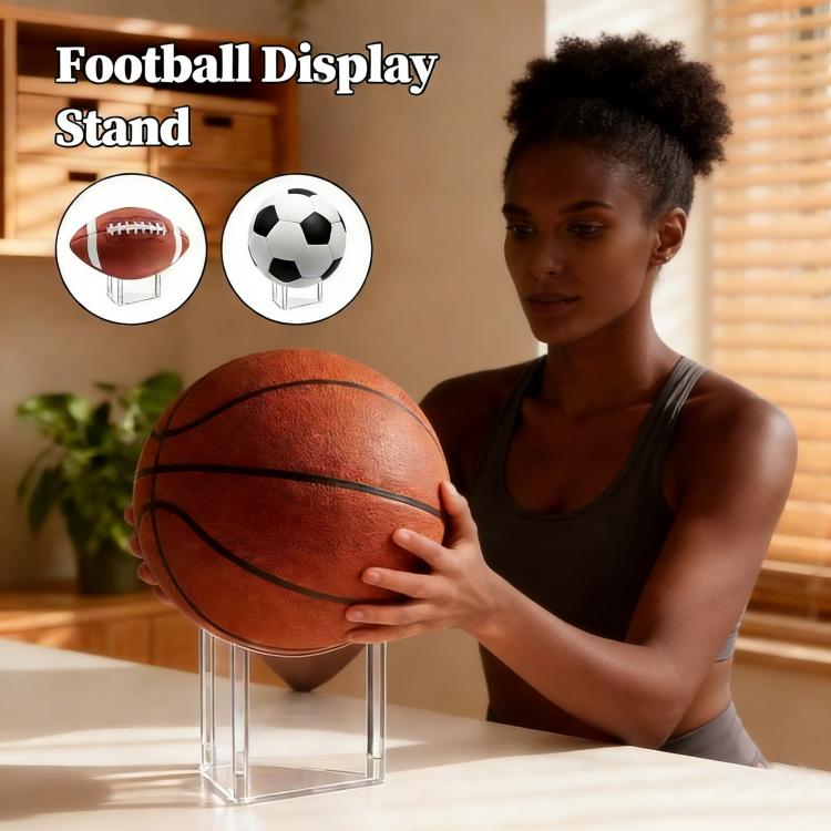 2pcs /Set Easy-Assembly Triangular Acrylic Ball Rack, Color: Transparent