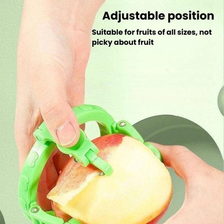 Hand-Cranked Peeler For Apples & Pears Portable Fast Fruit Peeling Knife - Green