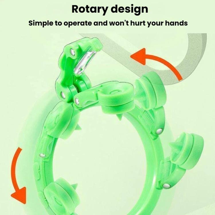 Hand-Cranked Peeler For Apples & Pears Portable Fast Fruit Peeling Knife - Green