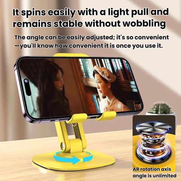 K69 2pcs 360-Degree Rotating Aluminum Alloy Phone Stand Desktop Tablet Folding Stand