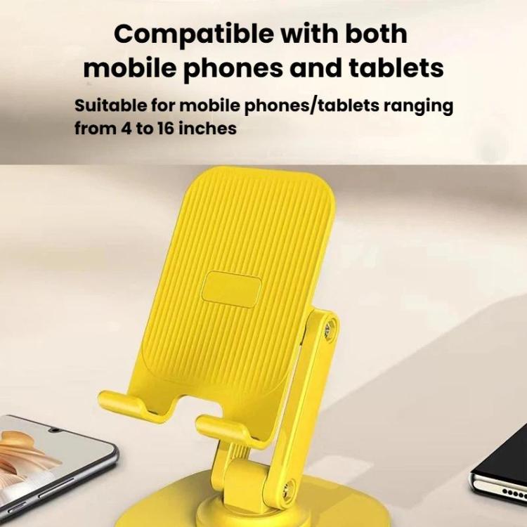 K69 2pcs 360-Degree Rotating Aluminum Alloy Phone Stand Desktop Tablet Folding Stand