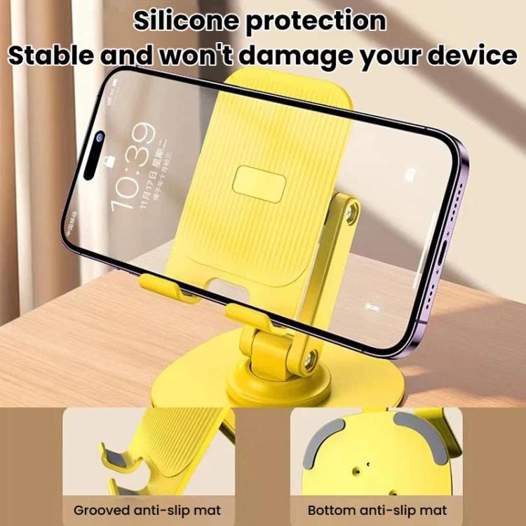 K69 2pcs 360-Degree Rotating Aluminum Alloy Phone Stand Desktop Tablet Folding Stand