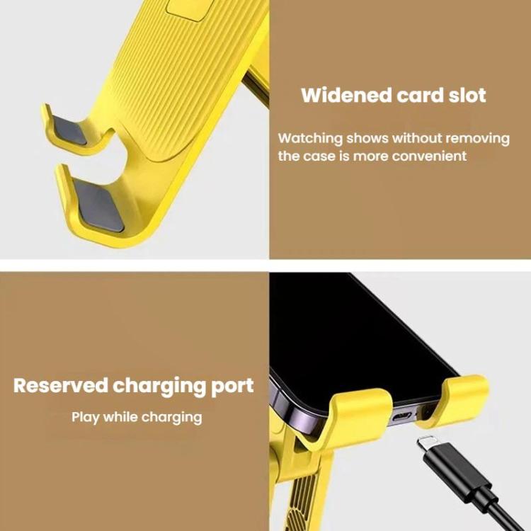K69 2pcs 360-Degree Rotating Aluminum Alloy Phone Stand Desktop Tablet Folding Stand