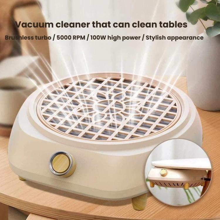 BLUEQUE Turbo Brushless Nail Dust Collector Low Noise High Power Nail Removal Vacuum US Plug
