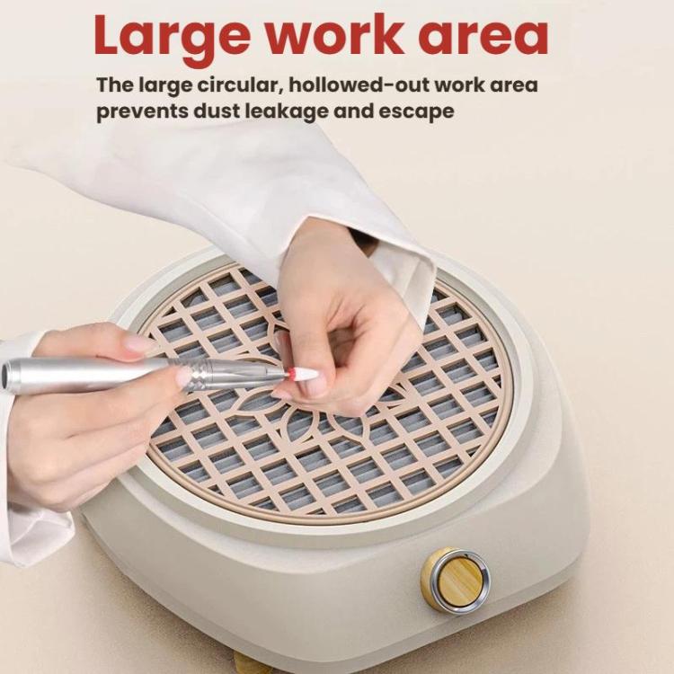BLUEQUE Turbo Brushless Nail Dust Collector Low Noise High Power Nail Removal Vacuum US Plug