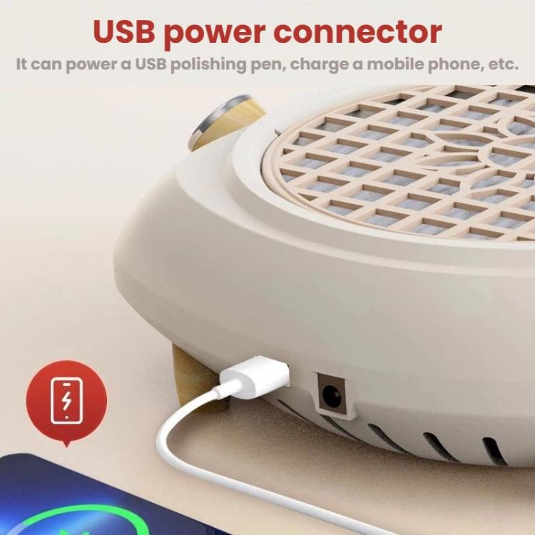 BLUEQUE Turbo Brushless Nail Dust Collector Low Noise High Power Nail Removal Vacuum EU Plug