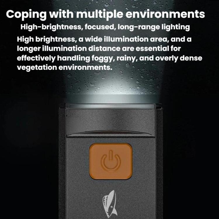 SMILING SHARK QX-D404 Portable High-Brightness Bike Light 4-Mode Outdoor Night Riding Light
