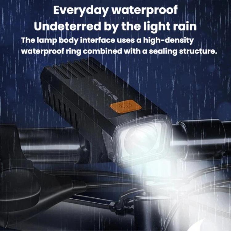 SMILING SHARK QX-D404 Portable High-Brightness Bike Light 4-Mode Outdoor Night Riding Light