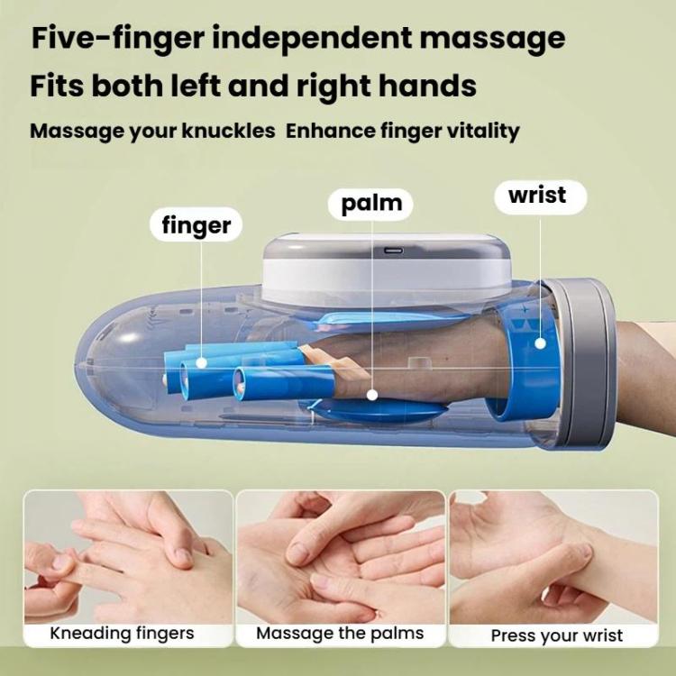 ST-1802 Hand Massager Fully Automatic Finger & Palm Kneading Device For Meridian Stimulation And Therapeutic Relief