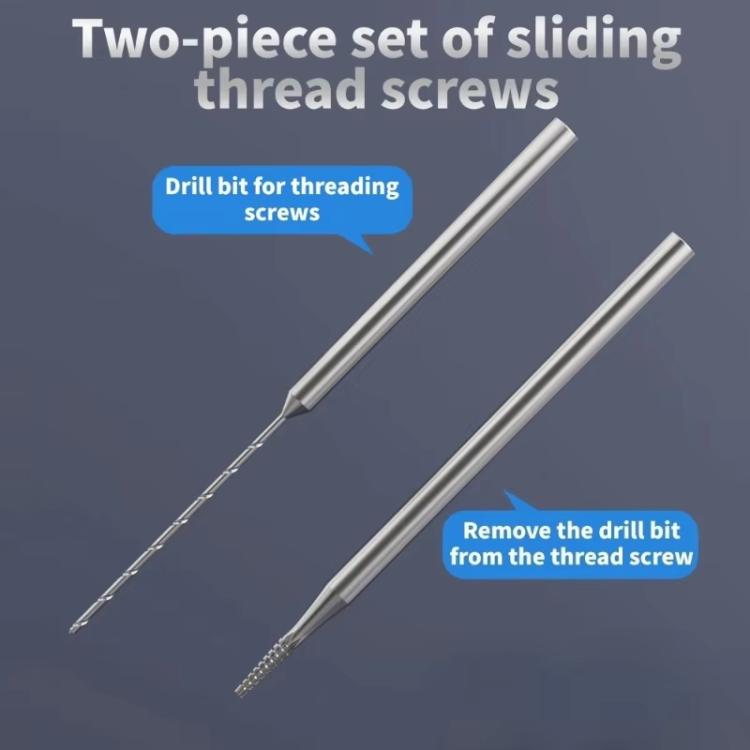 LAN RUI U8 Alloy Piercingand Sliding Drill Bit Kit Precision Small Screw Removal Tool