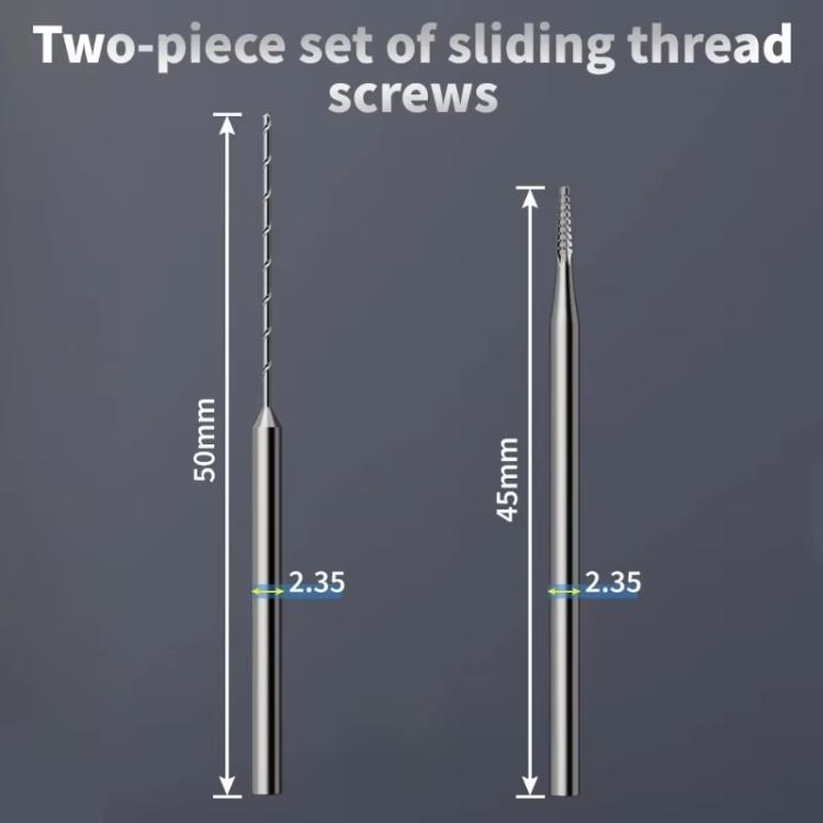 LAN RUI U8 Alloy Piercingand Sliding Drill Bit Kit Precision Small Screw Removal Tool