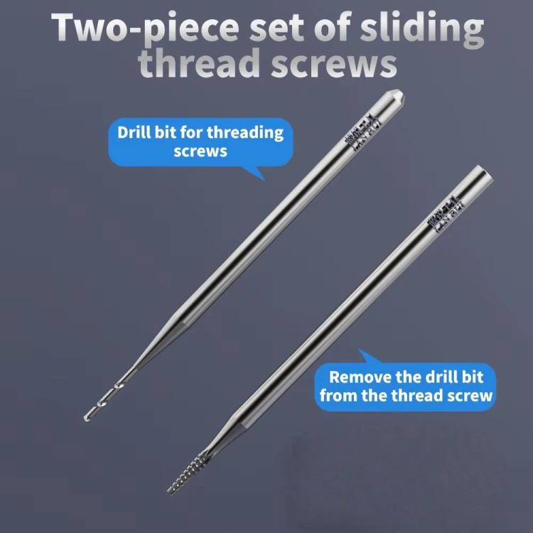 LAN RUI U8S Alloy Piercingand Sliding Drill Bit Kit Precision Small Screw Removal Tool