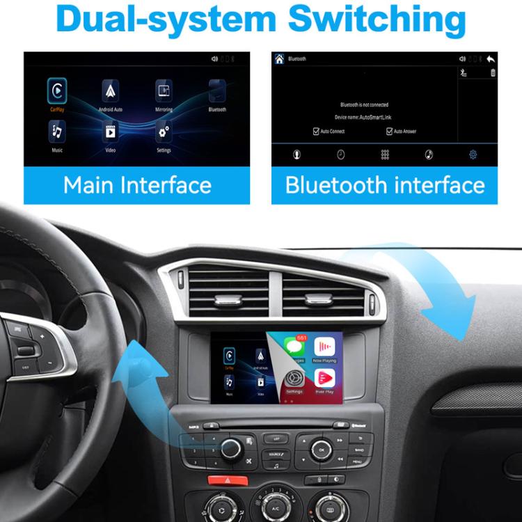 JOYEAUTO WZPG-1 CarPlay Decoder Car Module For Citroen C3 / C4L / C4 / C5 2014-2016