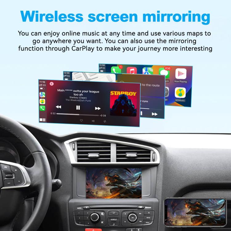 JOYEAUTO WZPG-1 CarPlay Decoder Car Module For Citroen C3 / C4L / C4 / C5 2014-2016