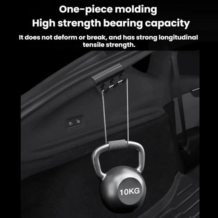 For Tesla 2025+ Model Y Juniper Trunk Side Hooks - Black