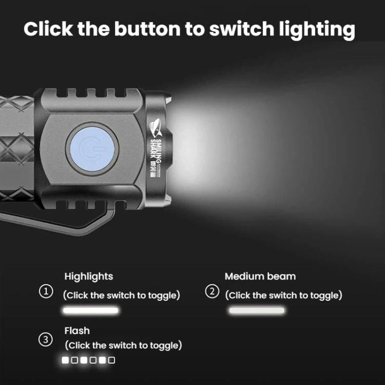 SMILING SHARK SD-5314A Portable LED Light Compact Mini Flashlight