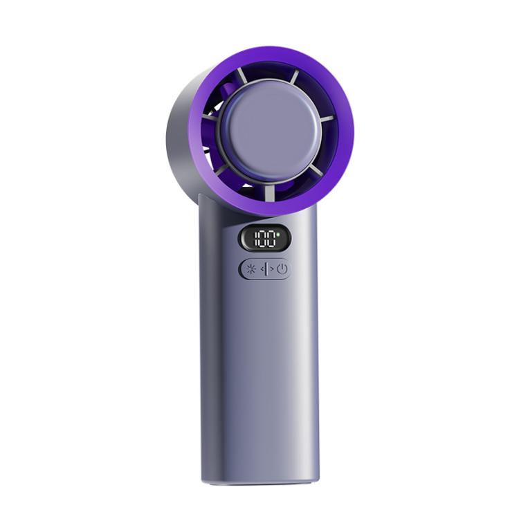 Rechargeable Handheld & Desktop Fan with Cooling Ice Mode, 100 Speed Turbo Fan, Smart Display, Portable Personal Fan for Outdoor & Office