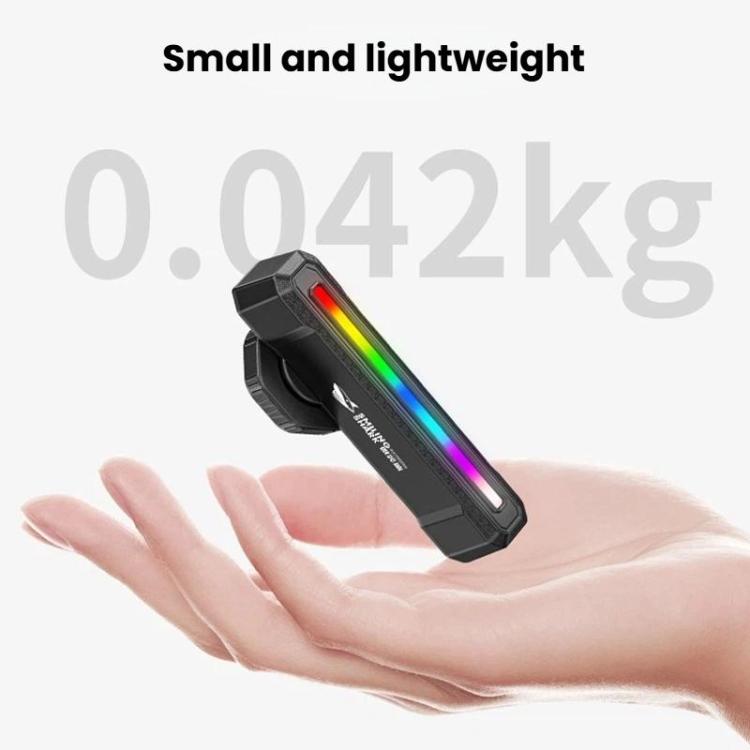 SMILING SHARK CW-D386B Smart Version Outdoor Bike Colorful Taillight Night Warning Light For Mountain & Road Bikes